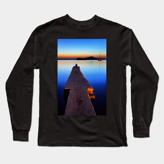 Lonely at Sounion Long Sleeve T-Shirt by Cretense72